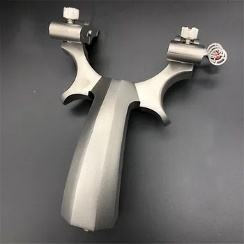 

Professional hunting slingshot stainless steel slingshot with flat rubber band 2019 new