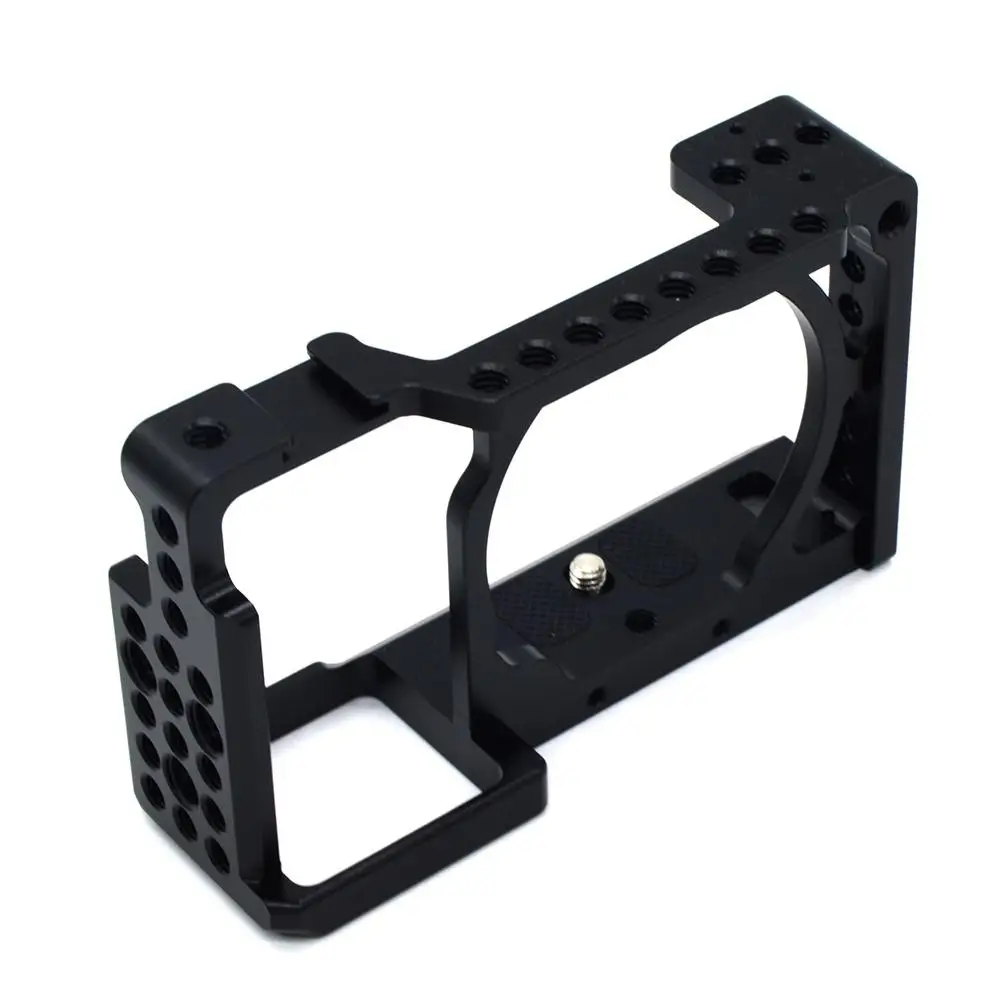 

Anodized Aluminum Alloy Camera Cage Video Camera Cage Protective Camera Stabilizer for Sony A6000 A6300 NEX7 & 1/4" thread r25