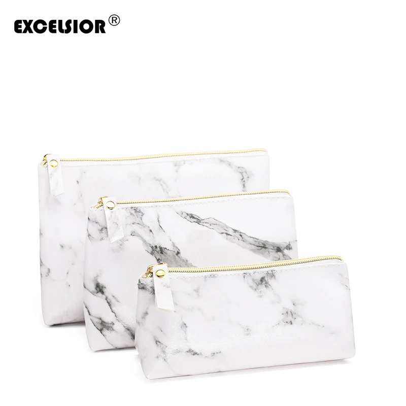 

EXCELSIOR Women Cosmetic Bag Travel Make Up Set Fashion Ladies Makeup Pouch Neceser Toiletry Organizer Case Clutch Tote G2030