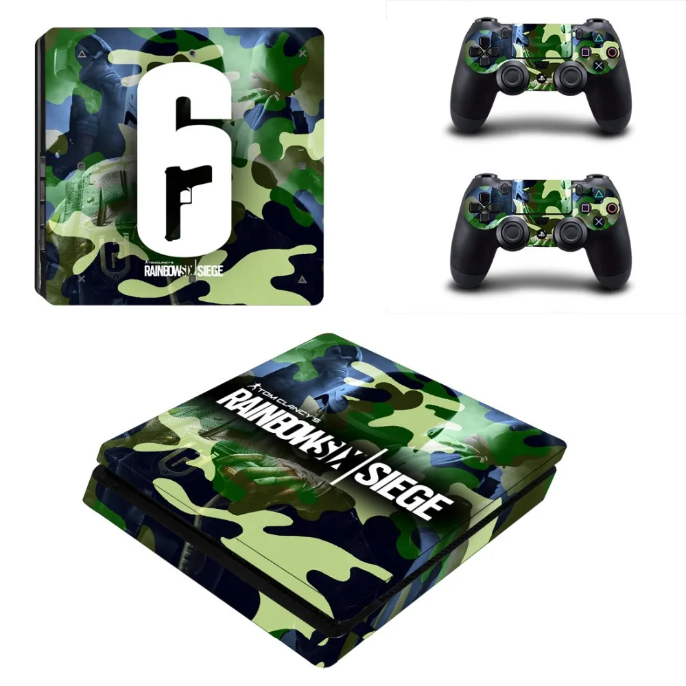 

Tom Clancy's Rainbow Six Siege PS4 Slim Skin Sticker Vinyl For PlayStation 4 Console and Controllers PS4 Slim Skin Sticker Decal