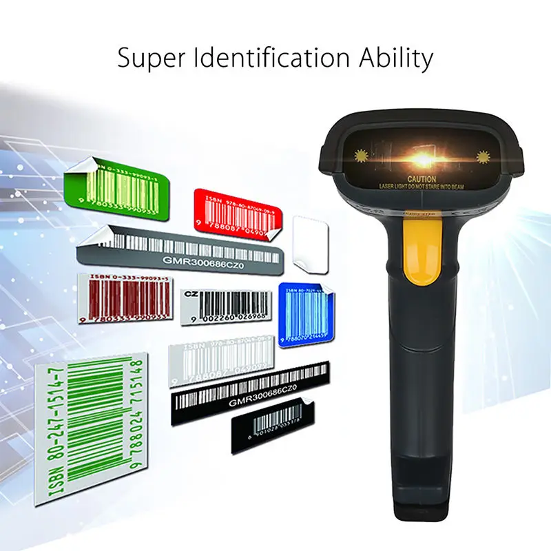 Scanhome 433 Mhz اللاسلكية الباركود ماسحة المحمولة يده مسح الباركود قارئ W/قاعدة 1D USB ماسح الباركود اللاسلكية 1D قارئ