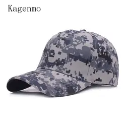 Kagenmo камуфляж мужской женский летний Бейсбол Кепки модные армия шляпа джунгли Кепки тонкий хлопок Регулируемый унисекс 10 шт./лот