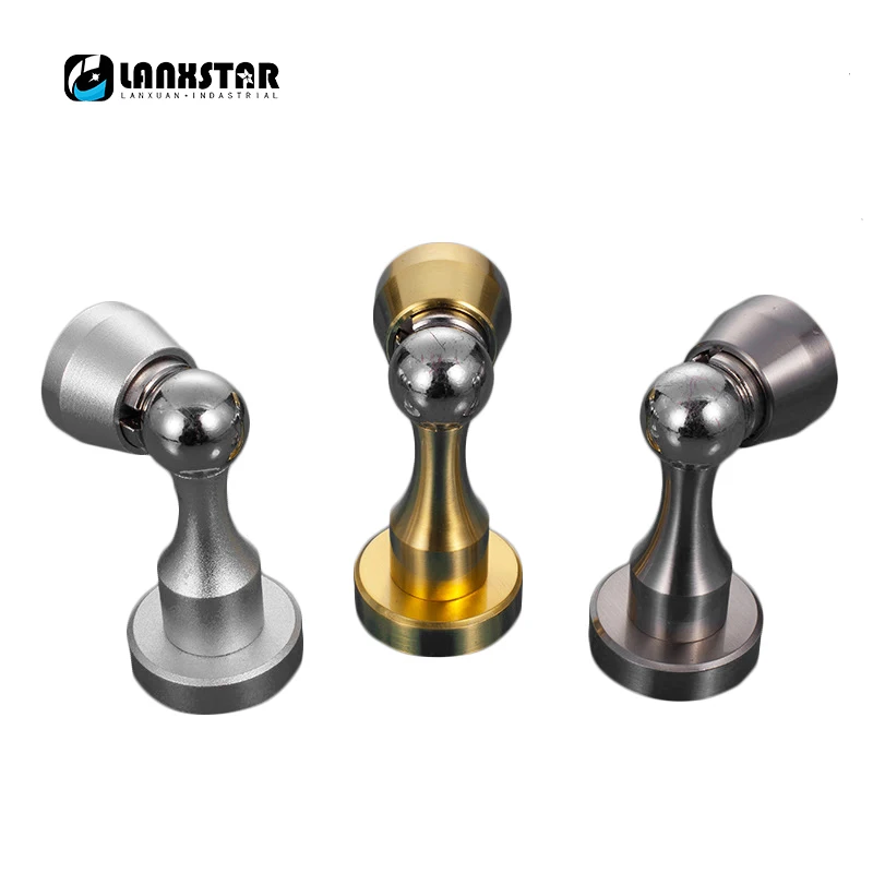 

1PC Aluminum Alloy Gate Door Stopper Hardware Accessories Door Stopper Anti-collision Door Top Super Magnetic Rust Stops