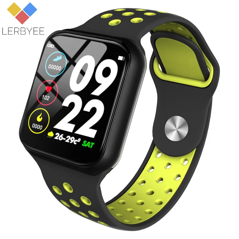 

Lerbyee Fitness Tracker F8 Heart Rate Monitor Smart Bracelet Weather Forecast Call Reminder Smart Band Sport for iPhone xiaomi