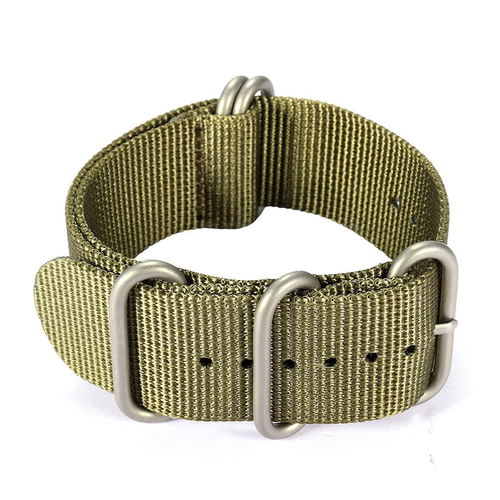 

For Smart Watch Sports Nylon Watch Band Wrist Strap Bracelet, Army Green