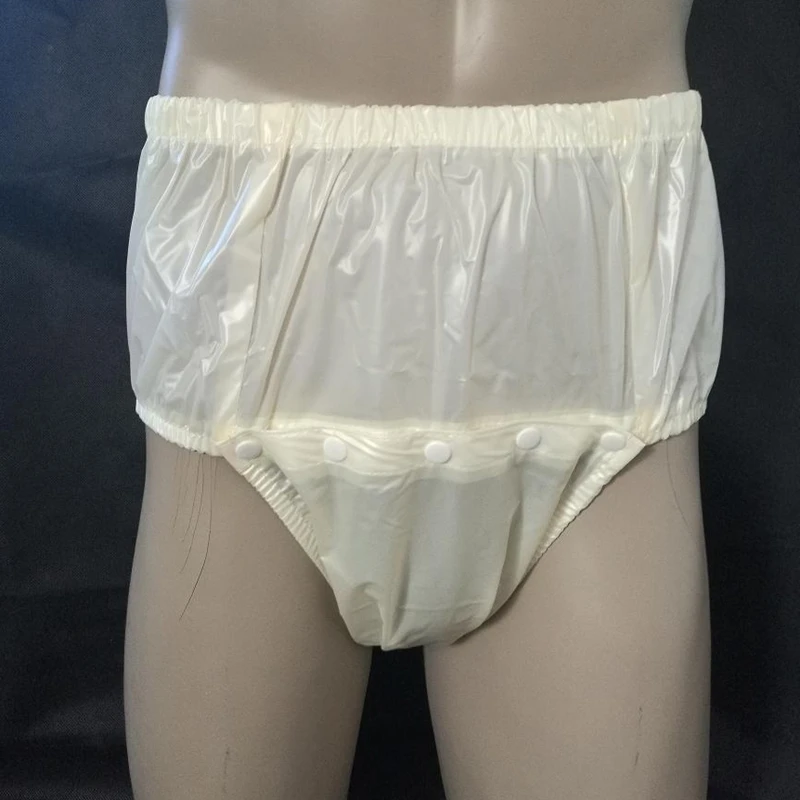 Incontinence Pants 4PCS Open front waterproof pants adult diapers non disposable diaper pvc incontinence shorts
