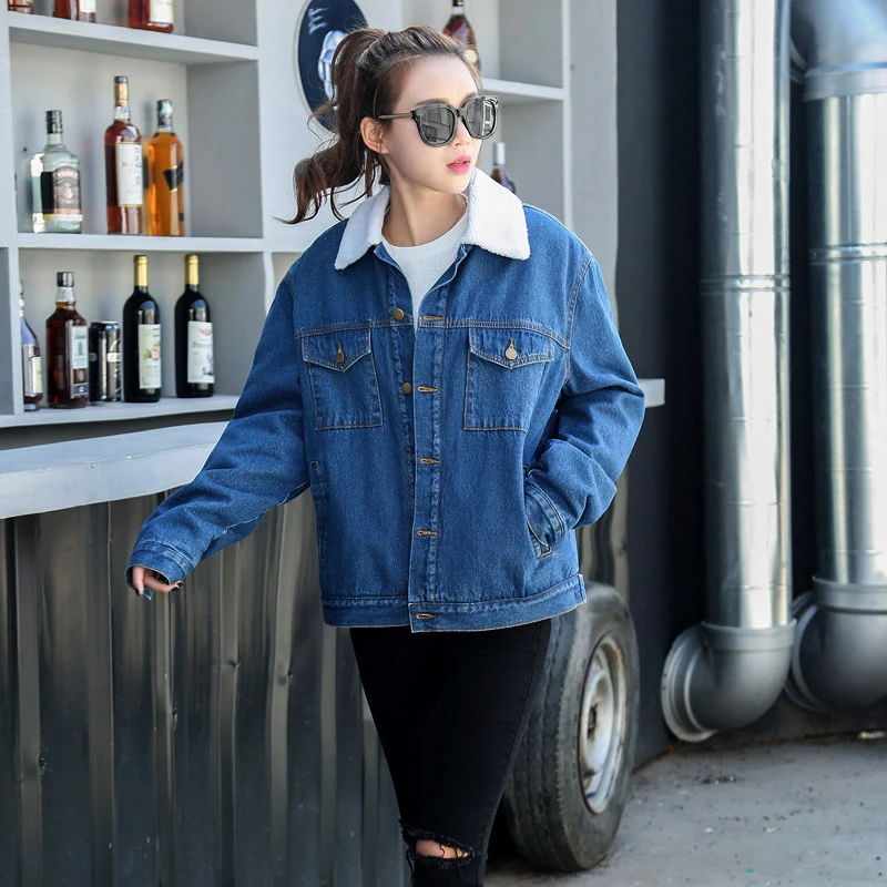 padded jean jacket