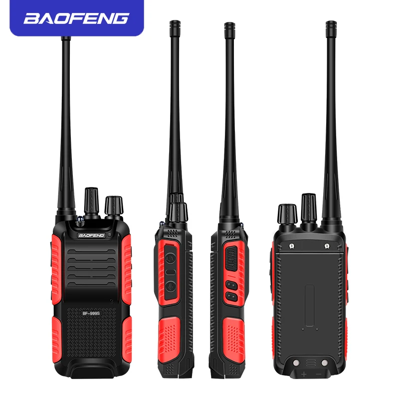 2 шт./лот BAOFENG 999S plus Walkie talkie UHF двухстороннее радио baofeng 888s UHF 400-470 МГц 16CH портативный приемопередатчик с наушником