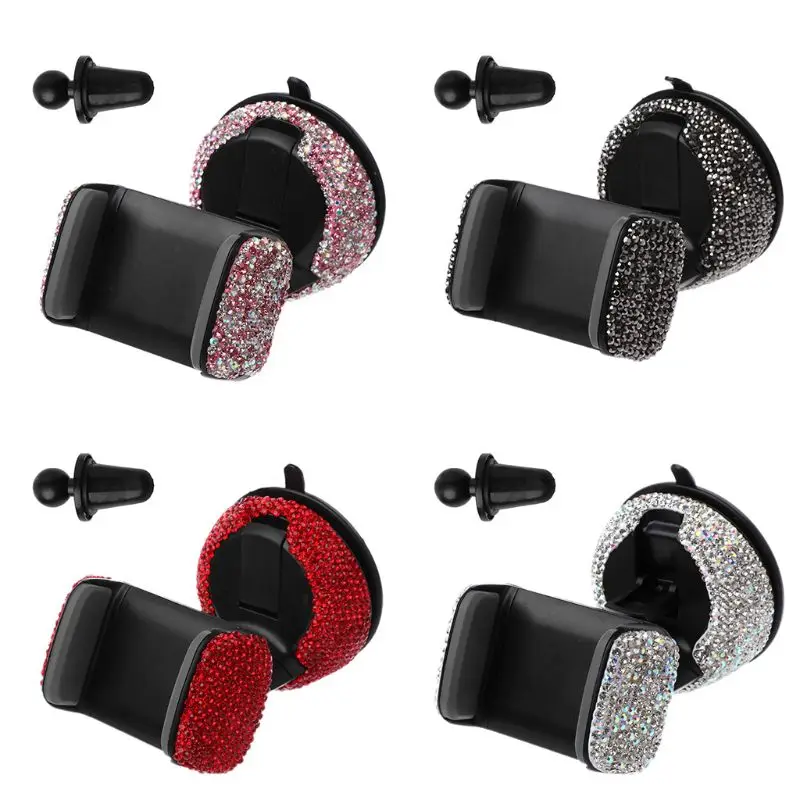 

Universal Car Phone Holder Air Vent Base Crystal Mount Dashboard Windshield for iPhone Samsung Huawei Blackberry