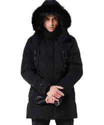 Зимняя куртка мужская брендовая одежда модные повседневные тонкие толстые теплые мужские s пальто парки с капюшоном длинные пальто