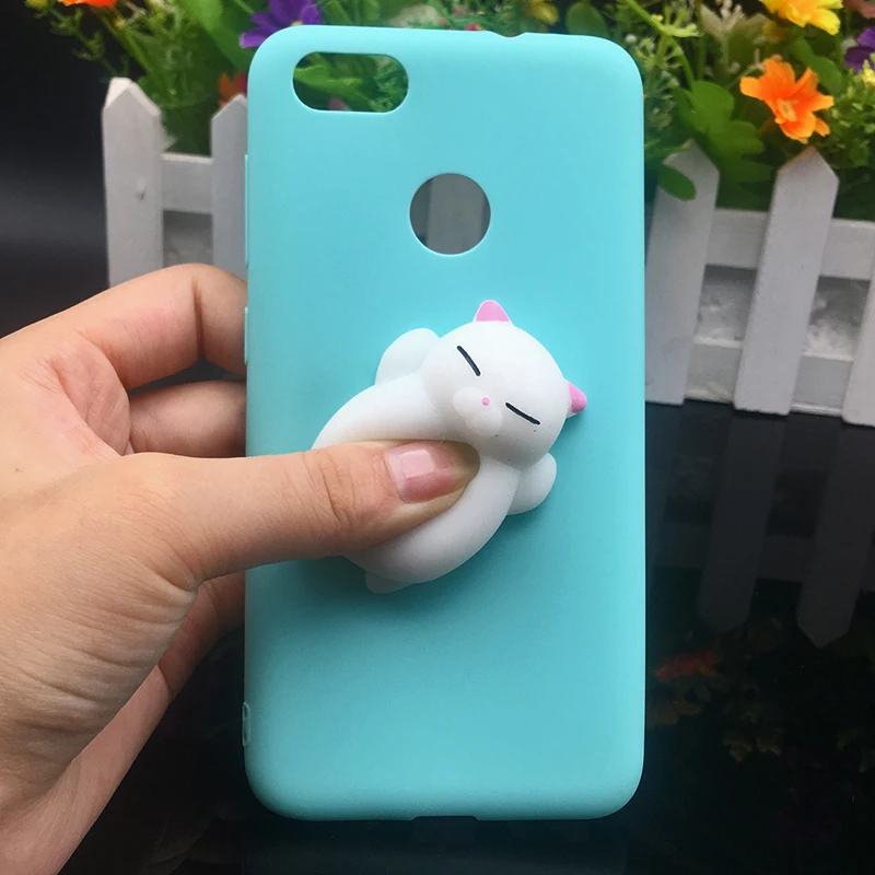Мягкий Силиконовый ТПУ чехол с объемным изображением мягкого кота для Huawei P20 P8 P9