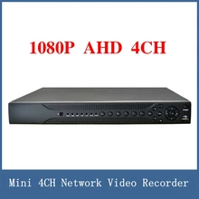 Newest 1080P CCTV AHD DVR 4 Channel , Mini 4CH Network Video Recorder , VGA / HDMI Full HD H.264 P2P Cloud Support 3G/WIFI