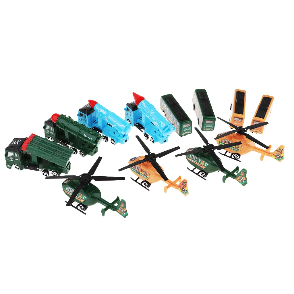 Pull Back Car, 12 Pack Assorted Mini Plastic Vehicles for Kids Party Favors Easter Eggs Filler