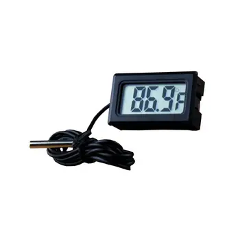شراءالرقمية LCD شاشة ميزان الحرارة الثلاجة ثلاجة برادات حوض السمك للدبابات درجة الحرارة-50 ~ 110C GT أسود أبيض اللون 3442
