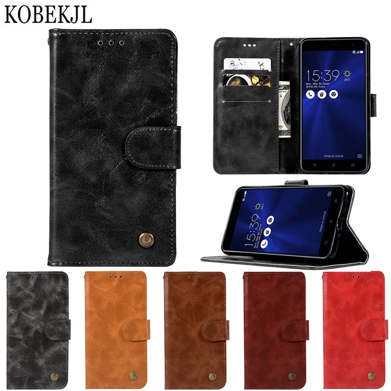 Wallet PU Leather Phone Case For Asus Zenfone 3 ZE552KL ZE ZE552 552 552KL KL Z012D Z012DA Z012DE Flip Back Cover Bag 5.5 | Мобильные