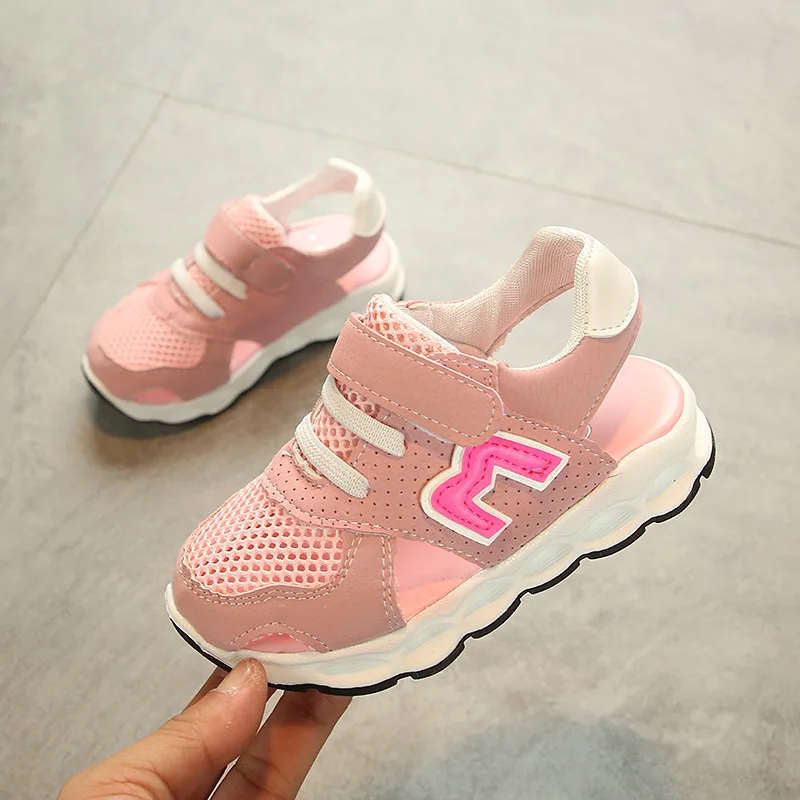 Высококачественные детские сандалии для детей от 1 до 5 лет летняя дышащая Спортивная обувь для новорожденных нескользящая обувь с мягкой подошвой для мальчиков и девочек