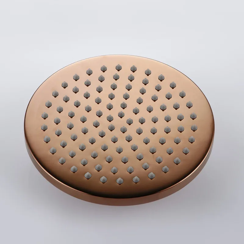 Günstige Rose Gold Finish Aus Massivem Messing Dusche Umsteller Ventil Wasserhahn Set Mit 8 12 Inch Runde Dusche Kopf Bad Wand dusche Kit