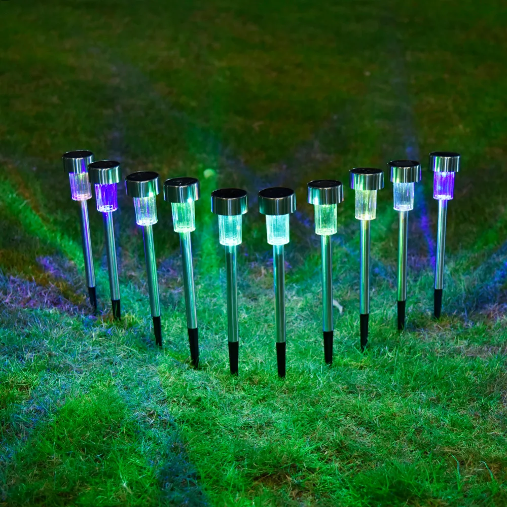 

1PCS Waterproof Solar Garden Light Stainless Steel Solar Lawn Light LED Outdoor Lighting Landscape Path Yard Solar Lamp