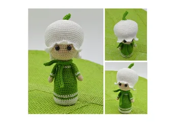 

crochet toys amigurumi Flower rattles doll number WS0104