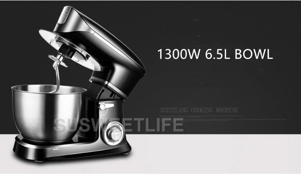 1300W 6.5L stand mixer food mixer household automatic multifunctional meat grinder,juicer kneading machine egg beating machine
