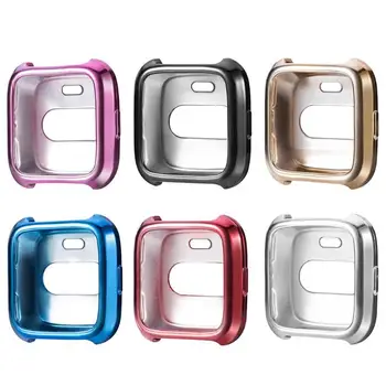 

TPU Silicone Protective Cover Case Watch Shell Frame Housing Guard Protector for Fitbit Versa Smart Watch