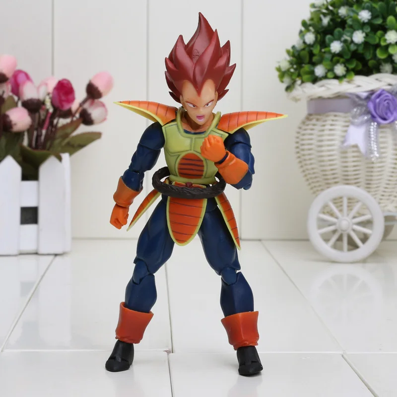 Цена 15 см Dragon Ball Z s h figuart Orange волос scouter Вегета СВЧ ПВХ фигурку игрушки Dragon Ball рисунок