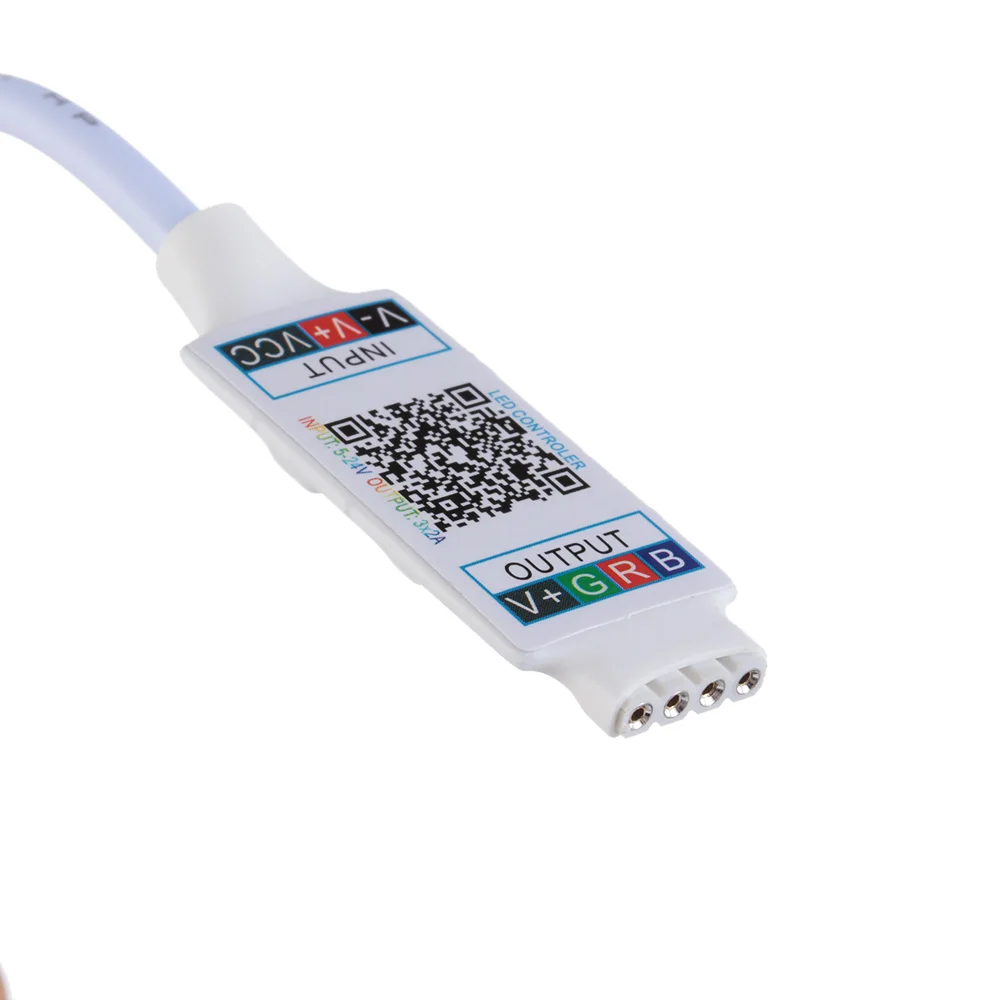 1 шт. Светодиодная лампа RGB контроллер DC5 24V Bluetooth Музыка для 5050 3528 гнездовая вилка к