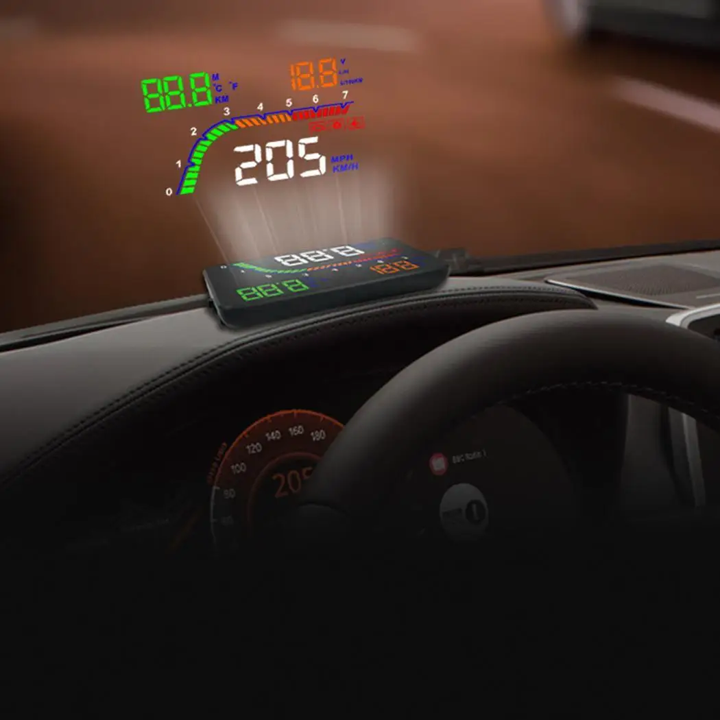 T100 4 дюйма OBD HUD автомобиль Дисплей лобовое стекло проектор бортовой компьютер hud