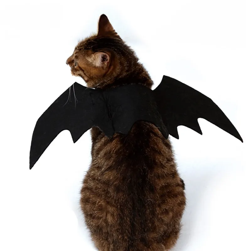 Hoomall 1 шт. Смешные кошки Косплэй костюм Рождество Хэллоуин Pet крылья летучей мыши