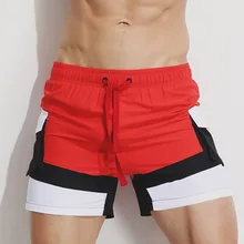 Разноцветные мужские плавки для купания, лоскутные Мужские Пляжные штаны размера плюс, одежда для плавания, мужские шорты для серфинга