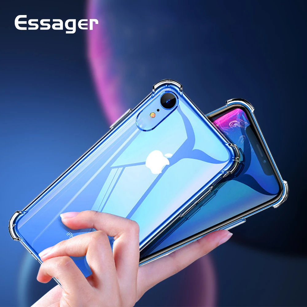 

Essager Clear Phone Case for iPhone XS Max XR X 8 7 6 6S S Plus 5 5S SE Coque Luxury Silicone Cover for iPhone 8plus 7plus Funda