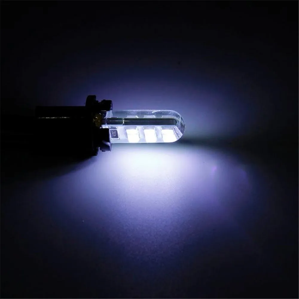 2Pcs T10 W5W Waterproof 2835 12 SMD Wedge License Plate side turn signal light (6)