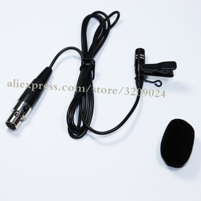 Черный проводной Микрофон XLR TA4F 4-контактный петличный микрофон с зажимом для