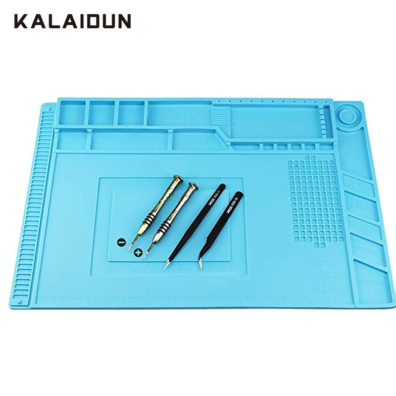 KALAIDUN Heat Insulation Silicone Pad Soldering Pad Desk Magnetic Maintenance Platform For Electronic Repair Phone Computer