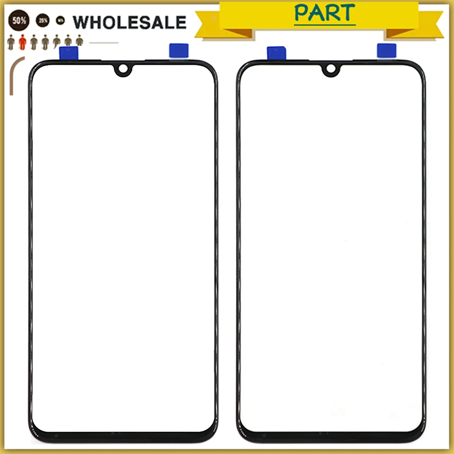 

new LCD front Glass Lens For Huawei P Smart 2019 POT-LX3 POT-LX1 Touch Screen Panel LCD Front Outer Glass Lens Replacement