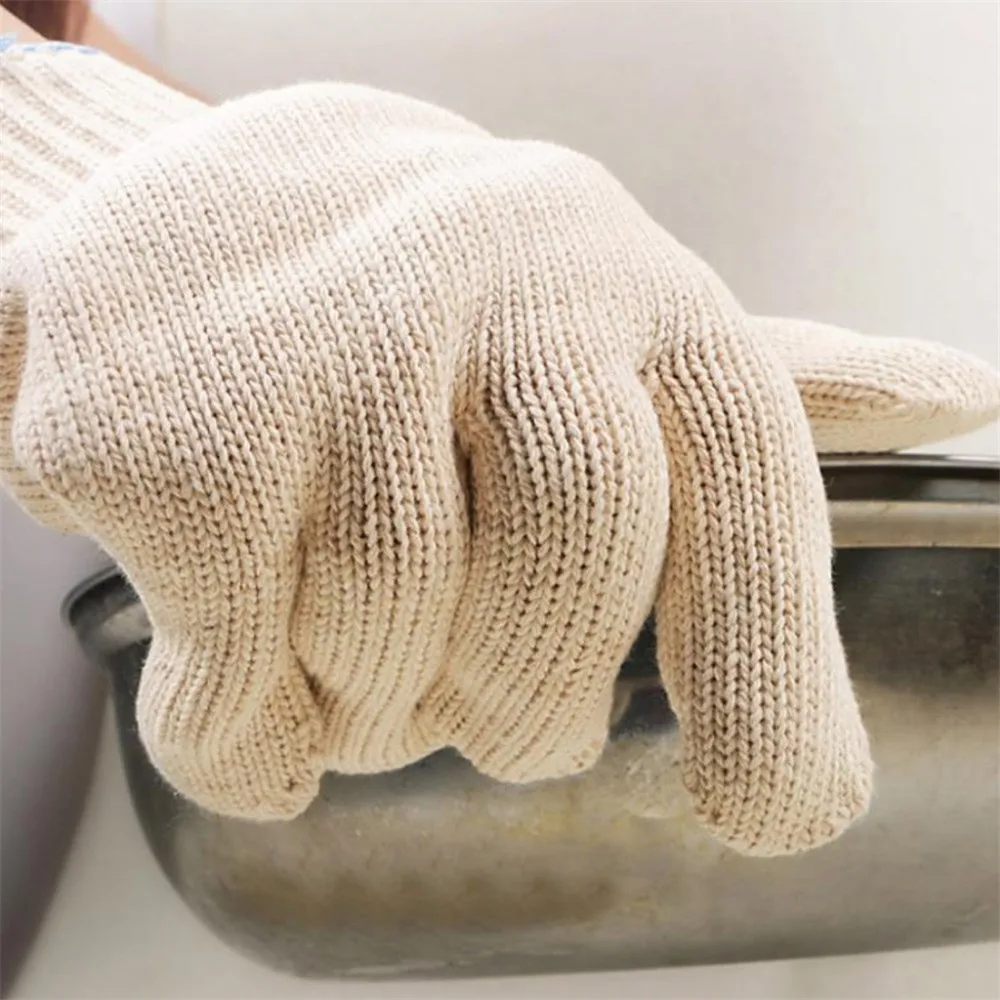 White cotton heat resistant glove ,working glove ,cotton glove,oven ...