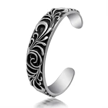 Fashion jewelry titanium steel bracelet Stylish retro punk titanium steel bracelet Titanium steel jewelry bangles
