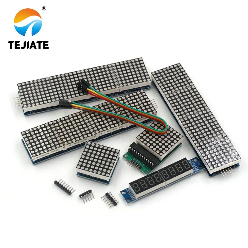 2pcs Dot Matrix Module 4 in one display Microcontroller Module max7219 Arduino