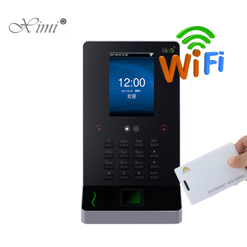 Новинка! WIFI лицо посещаемость времени и контроль доступа с 125 кГц RFID карты ZK UF600