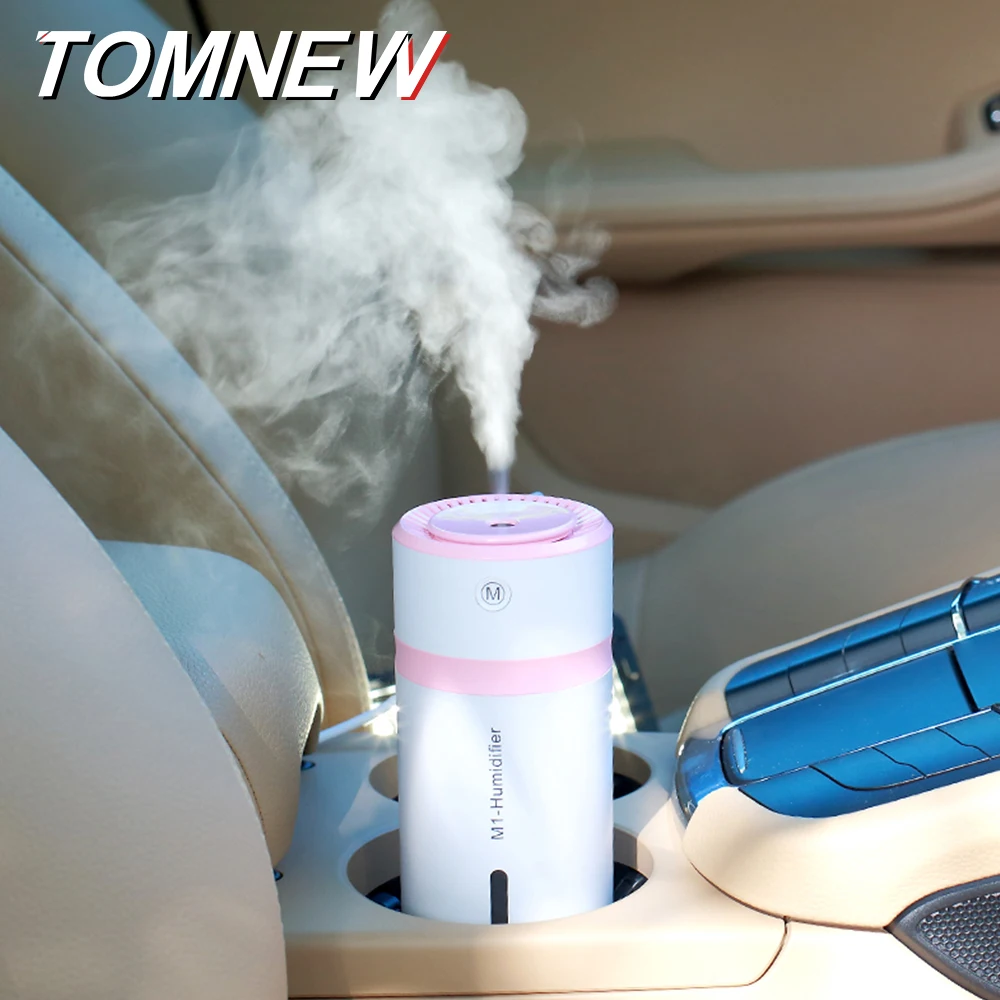 

TOMNEW 230ML Portable Mini Cool Mist Diffuser Color Cup USB Air Freshener Aroma Lamp Electric Humidifier for Home Office or Car