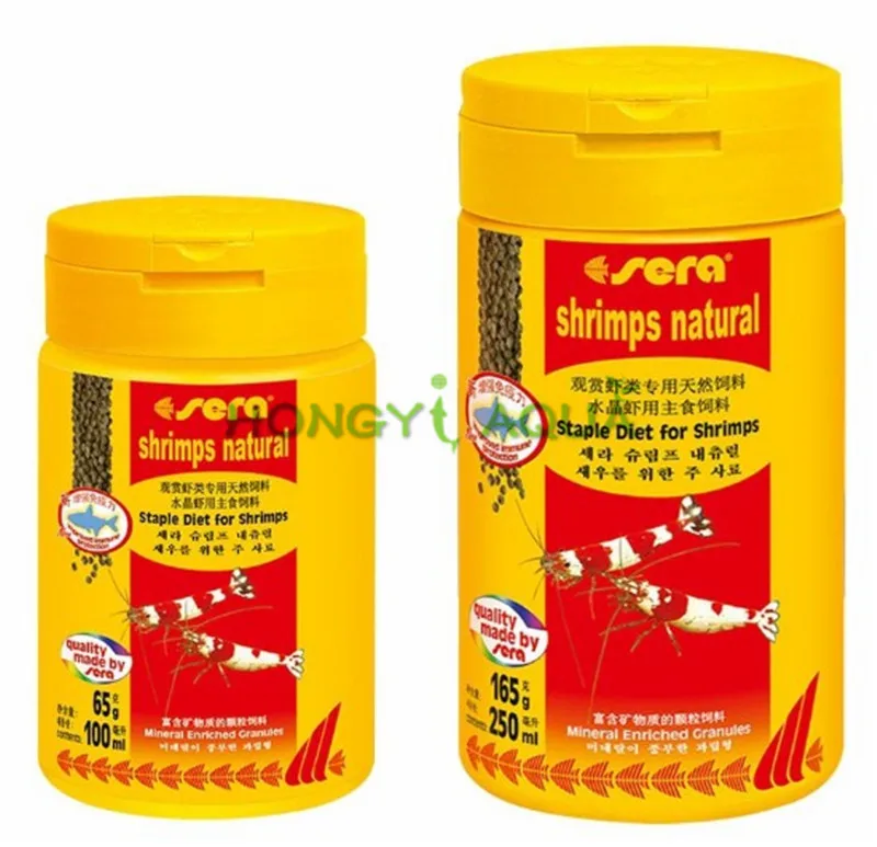 

Sera Red Bee Shrimp Staple Diet Small Tropical Granules Slowly Sinking In Water Shrimp Food Feed 65g/100ml 165g/250ml