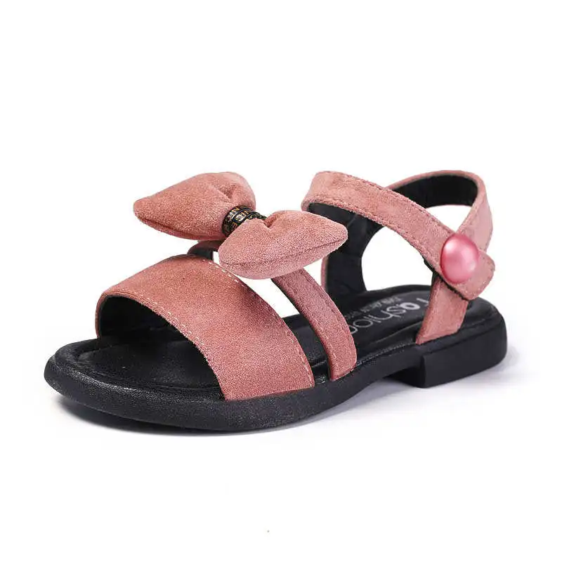 

3 4 5 6 7 8 9-15Years Old Kids Princess Shoes Girls Sandals soft bottom Children Baby girls Beach Shoes Children student sandals