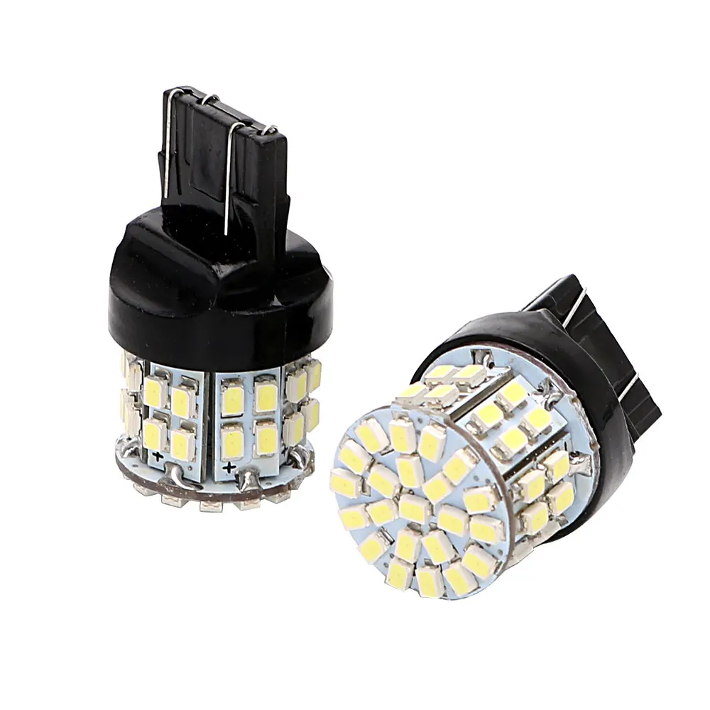 FORAUTO 1 пара W21/5 W 50SMD Автомобильный светодиодный тормозной светильник T20 7443 резервный светильник s стоп задняя лампа авто Поворотная сигнальная лампа