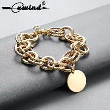Cxwind Karma браслет-цепочка Karma Круглый Шарм Браслеты для женщин Pulseria Feminina мальчик и девочка манжеты ювелирные изделия