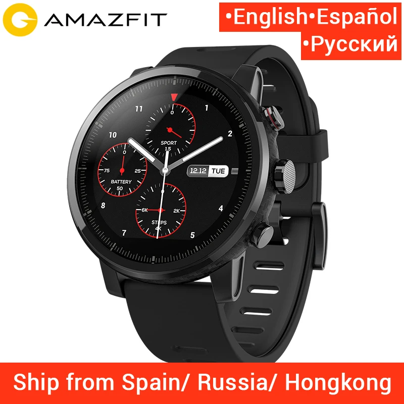 Xiaomi Amazfit Stratos 2 Смарт часы с GPS Поддерживает Pусский язык|Смарт-часы| |
