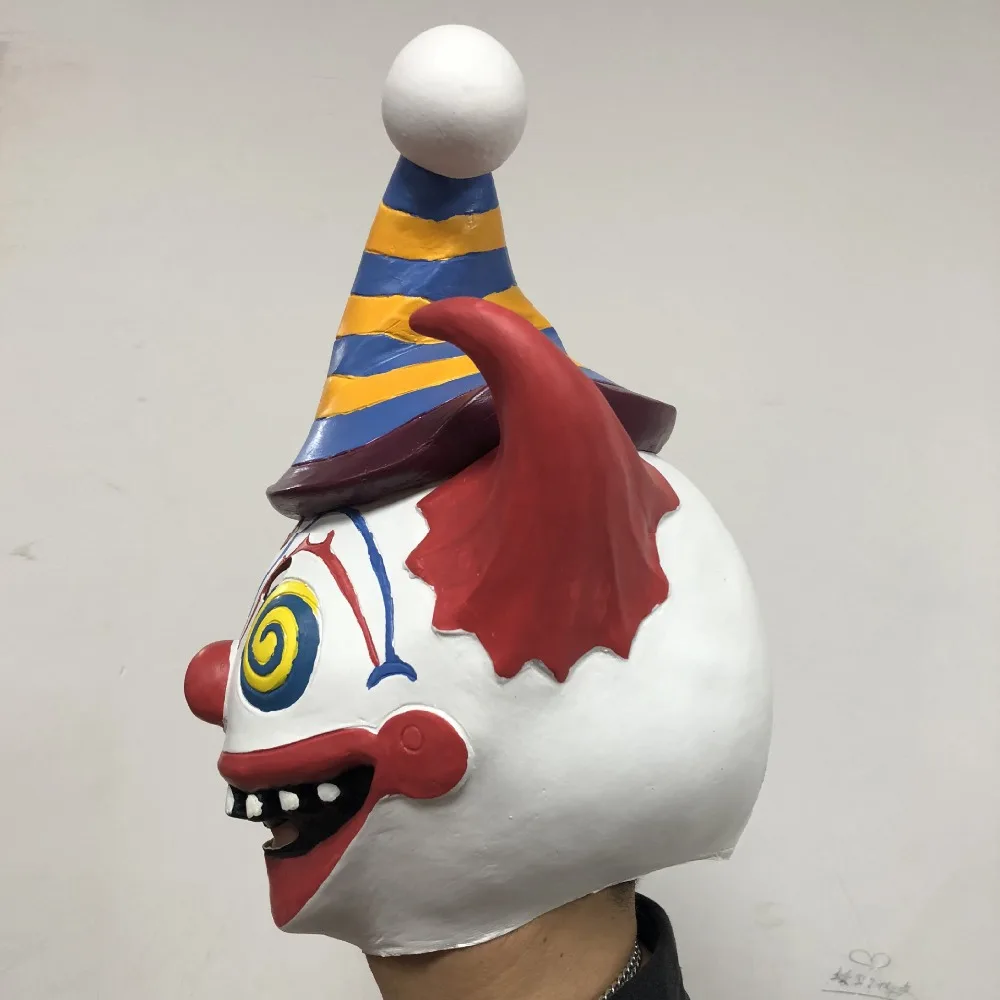FortSuicide отряд лиса дней страшная злой клоун маска, двойное лицо резиновая маска Хэллоуин маска