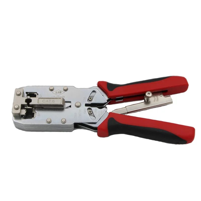 LS-2810R New High quality RJ45 8P8C Network RJ11 Cable Ethernet Cat 6 Terminals Crimping Tool Plier multitool Crimper | Инструменты