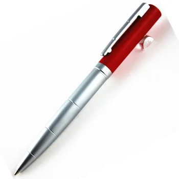 

1 Piece New High Quality Luxury Red and silver Ballpoint Pen For Writing Business Gift Office Supplies