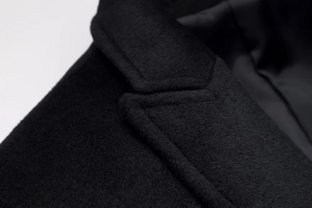 Шанхай история Мужская шерстяная куртка пальто двубортный мужской шерстяной пальто мужской классический пальто