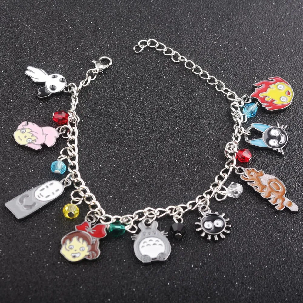

fashion jewelry Anime Kiki's Delivery Service Spirited Away Tonari no Totoro charm Bracelets & Bangles for women and girl